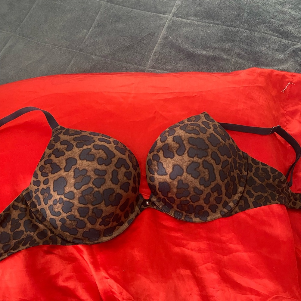 Frederick's of Hollywood Brown and Black Animal Print Bra